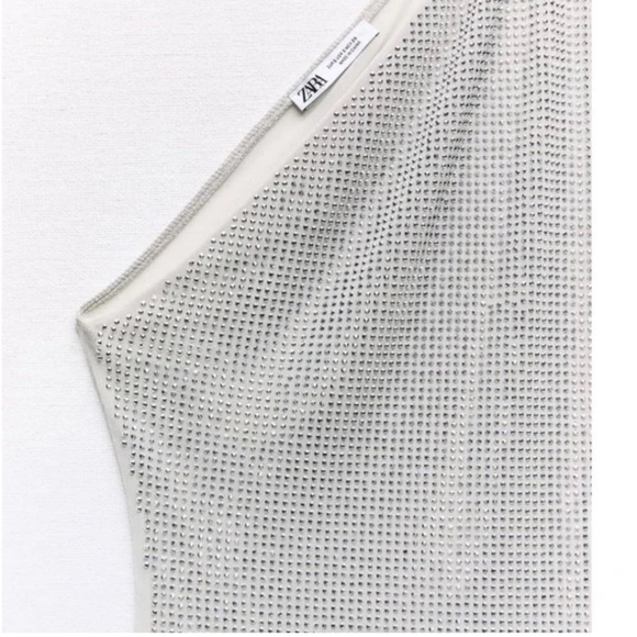 Silver One-Shoulder Top - Picture 7 of 10